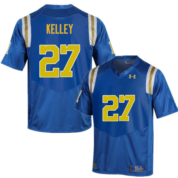 Men #27 Joshua Kelley UCLA Bruins Under Armour College Football Jerseys Sale-Blue - Click Image to Close